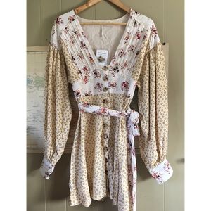 NWT Free People Wonderland Mini Dress